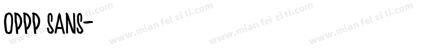 oppp sans字体转换